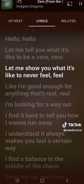 Imagine Dragons Zero Lyrics Video