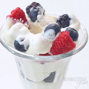 82K views · 107 reactions | Learn how to make low carb ricotta dessert in just 10 minutes. This easy keto ricotta dessert will become one of your new favorite ricotta cheese dessert recipes - no sugar needed! Recipe --> https://www.wholesomeyum.com/low-carb-keto-ricotta-dessert-recipe/ | Wholesome Yum - Easy Healthy Recipes | Facebook