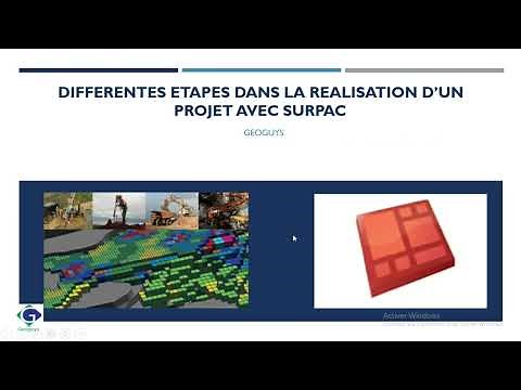 Etapes d'un projet Surpac