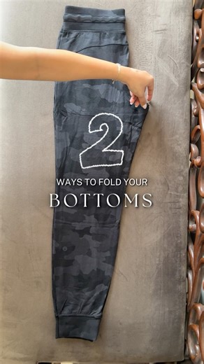 Two folds. One goal: a clutter-free closet! 👖