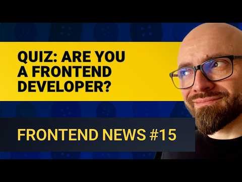 Frontend News #15: Transform Order Matters, Creative Drop Caps, Frontend Developer Quiz