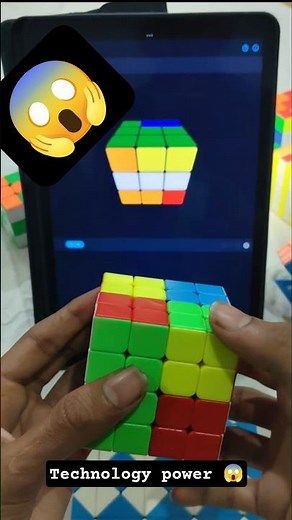 4by4 cube solve by using Ai 😱 l Solve cube 😱 l #cube #shortclips #video