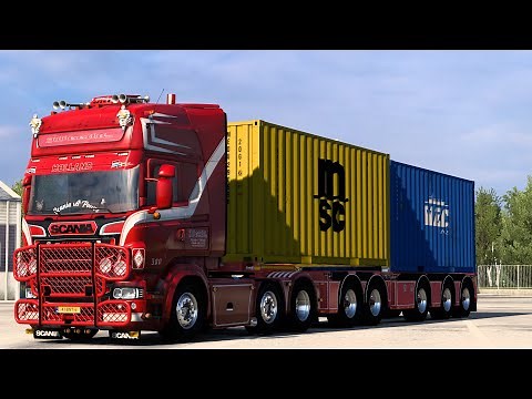 [ETS 2 1.50x] Scania RJL + Weeda Skin | Hollandstyle + Cointainer Trailer by Jon Ruda