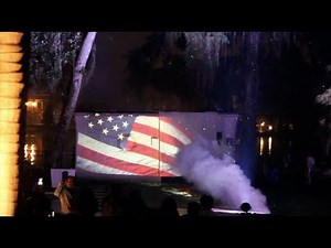 Backyard 4th Of July Firework, Projection, Light & Fire Show!