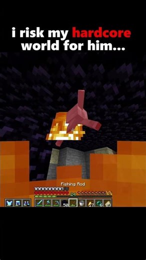 I Risked My Hardcore World For Him... #minecraft