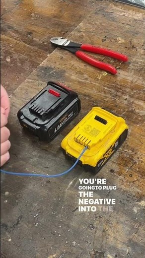 Fixing a dead battery that won’t charge #shoptips #shophacks #batteries #batteryhacks