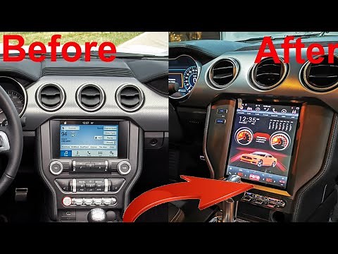 Ford Mustang radio upgrade 2015-2018 2019 2020 2021 2022 Android stereo replacement How To Install