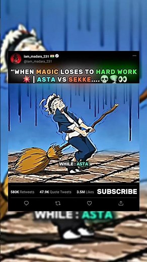 “When Magic Loses to Hard Work 💥 | Asta vs Sekke #anime #blackclover #asta