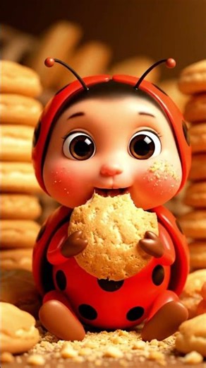 Baby insects eat biscuits,🍪🍪🍩🍩🥯🥯🧇🧇🥞🥞