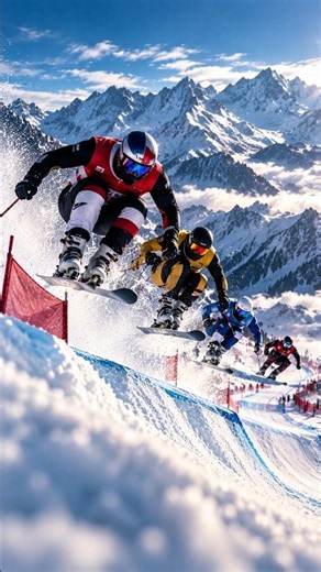 White Rush: Epic Austrian Alps Ski Cross Race!