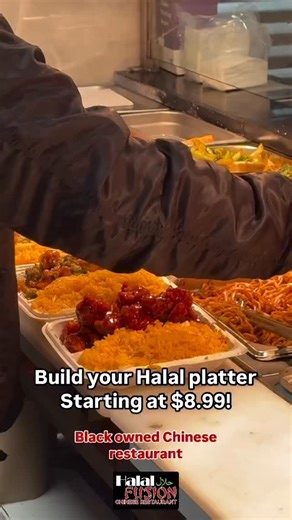 Our Halal حلال Buffet is available all day! Build your own combo platter starting at $8.99. Order online or call 📞 for pick-up! 🔗 Halalfusion.co 🚚DoorDash 🚚UberEats 🚚GrubHub #halalfusion #food #philly #chinesecuisine | Halal Fusion Chinese Restaurant