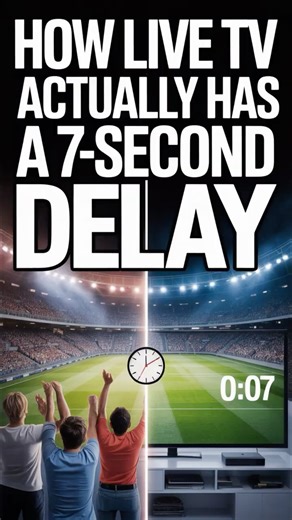 HOW LIVE TV ACTUALLY HAS A 7-SECOND DELAY #facts #mindblowing #tech #curiosity