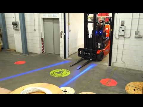 VWP Virtual Safety Projectors Enhancing Safety for Forklift Traffic Zones