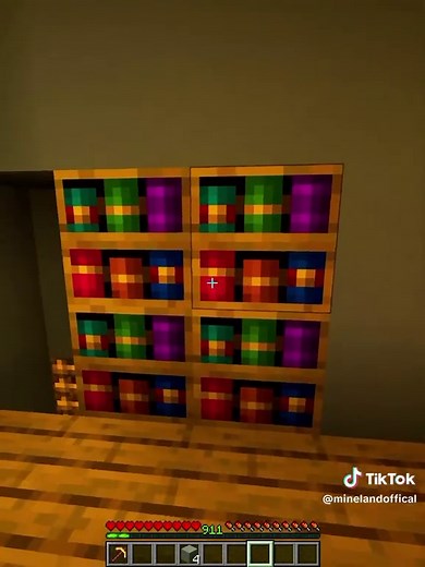Minecraft secret bookshelf door tutorial