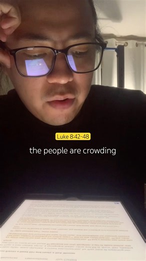 Jesus heals a sick women