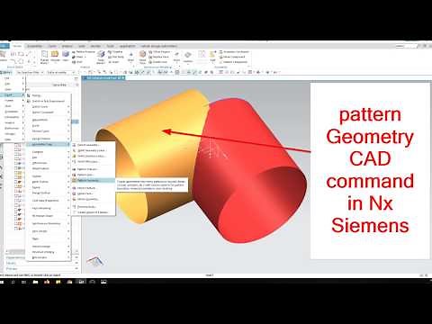 pattern Geometry in Nx Siemens | CAD feature commandin unigraphics PLM software