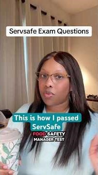 This is how I passed my ServSafe test!