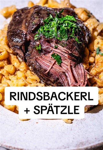 🥘 RINDSBACKERL mit SPÄTZLE 🥩 Wangerl vs. Steak? 🧐😄 #motioncooking #rindsbackerl #spätzle