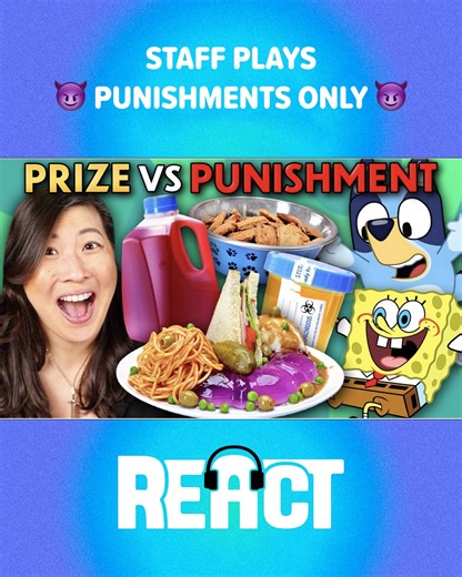 Staff Plays Prize VS Punishment: All Punishments! #AprilFools #comedy #gross #PVF | People Vs Food By React