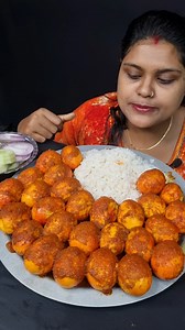 unlimited egg and rice eating challenge | Village eating Ritu