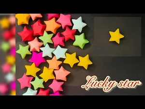 Lucky Star | origami | paper craft | paper star