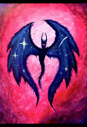 Easy Acrylic Painting Tutorial for Astral Dragon Art