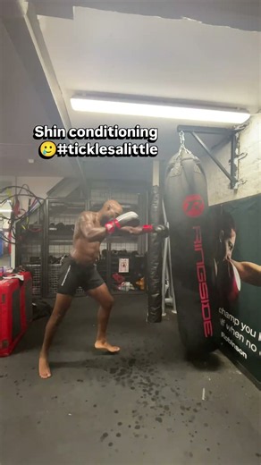 Muay Thai Shin Conditioning on the Heavy Bag | Kickboxing Training