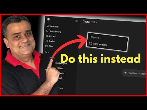 How to Use ChatGPT Projects: Complete Beginner to Advanced Tutorial (Step-by-Step)