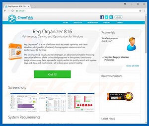 Reg Organizer Unwanted Application