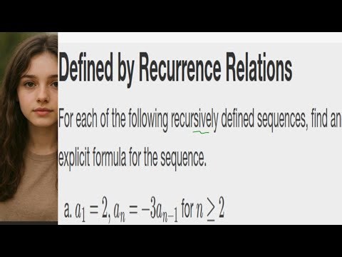 find the explicit formula of a sequence,calculus 2