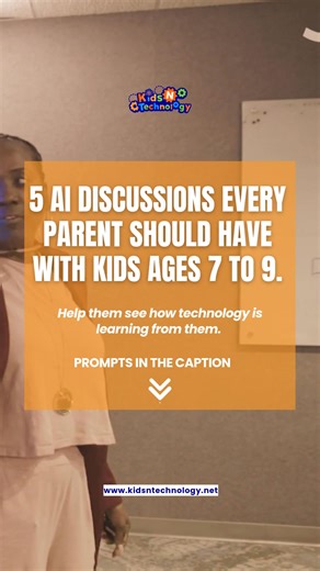 Kids ages 7 to 9 are at the perfect stage to understand how technology learns from them. They notice patterns. They ask honest questions. These simple discussions help them build early AI awareness without fear. Try these prompts together 1. How does Alexa know what I’m saying? 2. Can machines learn the wrong things? 3. What makes people smarter than robots? 4. Why do some games get harder when I play more? 5. What would you teach a robot if you could? These questions teach kids that humans guid