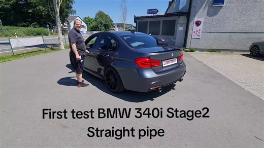 First Test of BMW 340i Stage 2 Straight Pipe