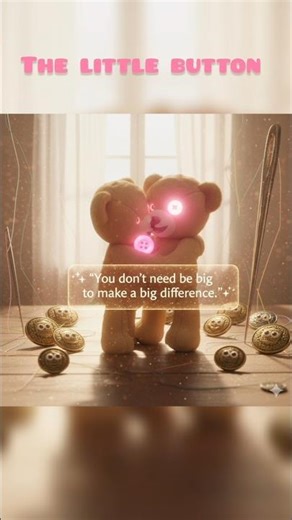 🌸 The Little Button That Could | A Cute Motivational Story for All Ages #shorts