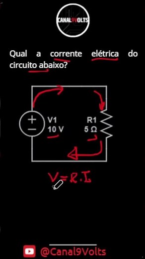 lei de ohm exercício #circuitoseletricos #eletrica #resistor #resistores