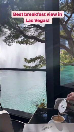 Spago at the Bellagio is so magical! Best brunch view in Las Vegas!