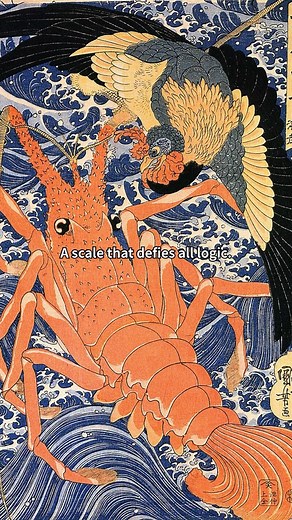 Illustrated Album of Birds and Beasts: The Great Peng and the LobsterBy Utagawa Kuniyoshi