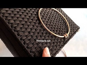 plastic canvas bag DIY | canvasDIY PURSE BAG TUTORIAl ||Everyone can make it -How to make a purse