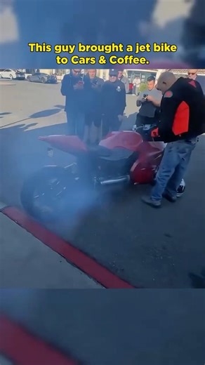 He brought a JET ENGINE motorcycle