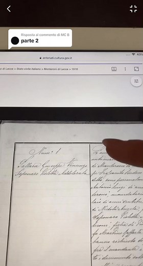Risposta a @MC B ✨Parte 2: ricerca genealogica in 2 giorni✨ #genealogia #ricerca #portaleantenati #familysearch #ricercagenealogica #portale #genealogica #alberogenealogico #gene #antenati #1800 #1900 #