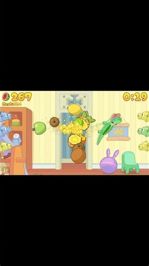 Fruit Ninja Living Room Record! 🍉 600+ Score #shorts