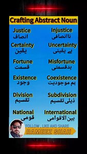 33K views · 349 reactions | Abstract Noun and their Prefixes #englishvocabularyinuse #englishlanguagelearning #spokenenglish #englishvocabulary #fbreelsfypシ゚viralfbreelsfypシ゚viral | Rameez Shah | Facebook