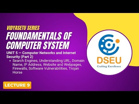 Unit 5 Part 2 | Fundamentals of Computer System | Search Engines, URL, Domain, IP Address, Firewalls