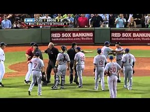Red Sox, Indians benches clear