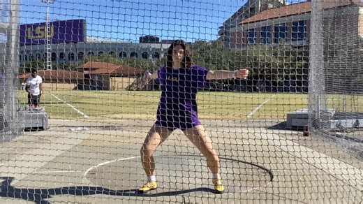 Jillian Scully on Instagram: "Some disc and shot throws from this week . . . . #lsu #lsutrackandfield #track #discus #throws"