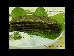 Spinach Paratha | Palak Paratha | Spinach whole wheat Indian Flatbread Recipe | Zeel's Kitchen