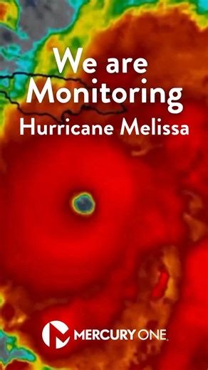 Our team is monitoring Hurricane Melissa and are ready to take action with our partners if necessary. Joining us for praying for all in the path of the hurricane. Please stay weather aware! | Mercury One