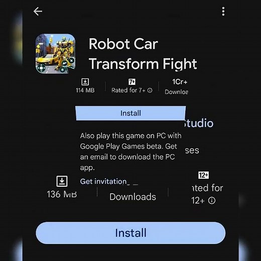 Top 5 best transformers🦾games for Android📲devices #top5playstoregames