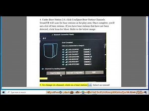 Configure VIVE base station channels