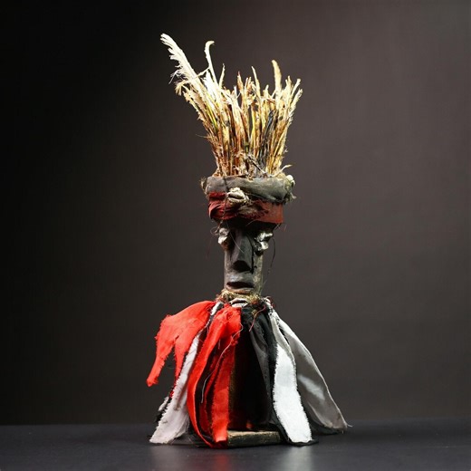 African Nkisi Nkondi Figure, Congo Tribal Protective Doll, Voodoo Relic Art (15.7 In)-g4525 - Etsy