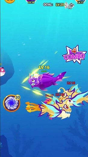 fish game, fish evolution, boss fight, gameplay, survival game, gaming, fish gameplay